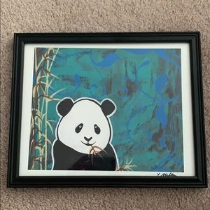 Framed Panda Artwork (8 x 10)